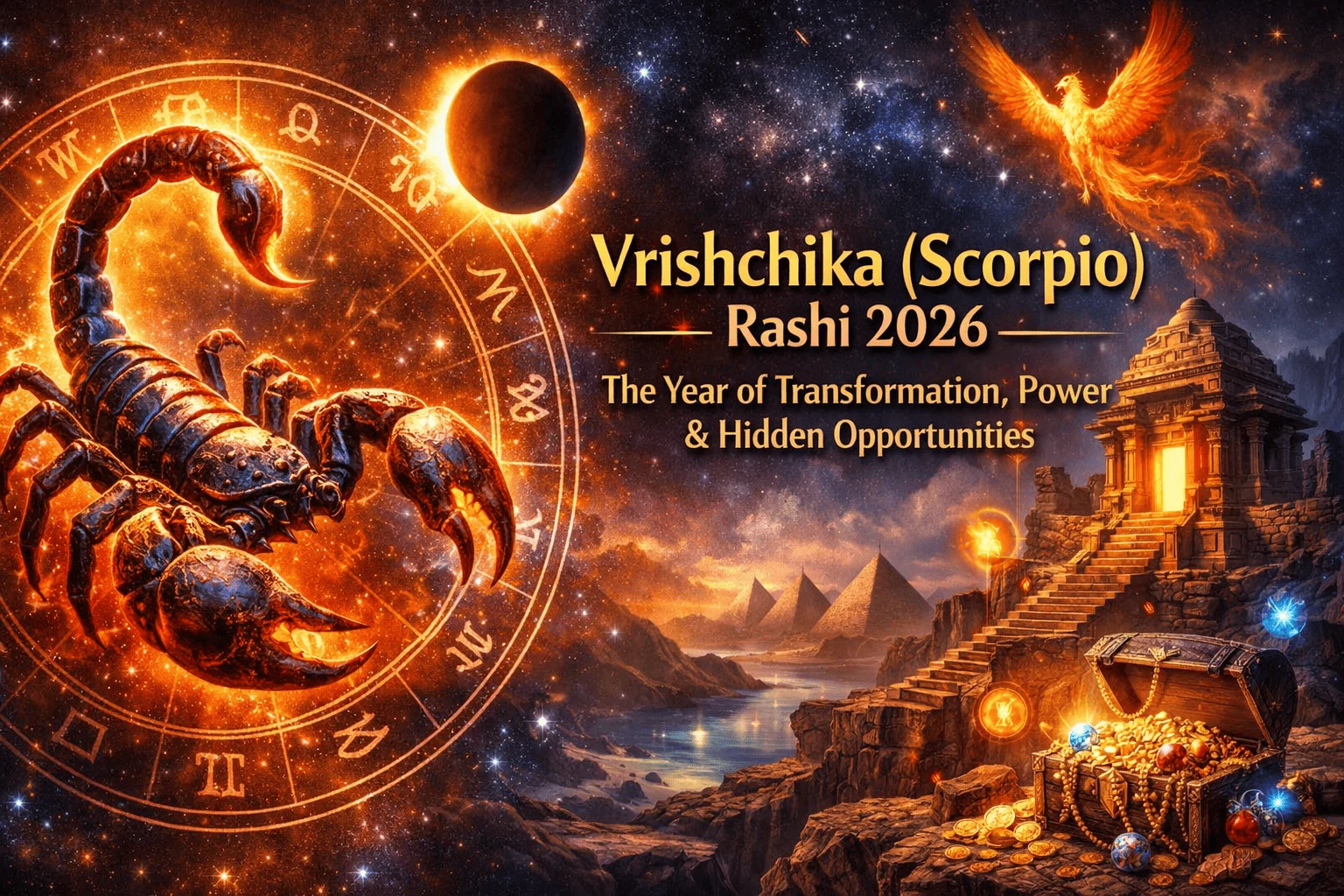 Scorpion Rashi Vrishchika Rashi 2026: Transformation & Power
